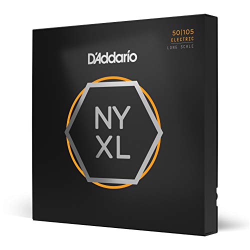 D'Addario NYXL50105 Nickel Wound Bass Gitarre Saiten (Medium, 50-105, Long Scale)