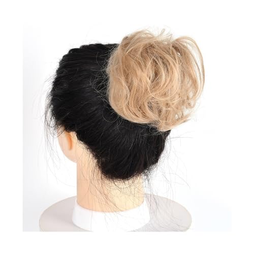 Brötchen Haarteil Lockiger, unordentlicher Haarknoten, Chignon, Donut, Haarpolster, elastisches Haar, synthetisches Haarteil for Frauen Brötchen Haarteil(18)