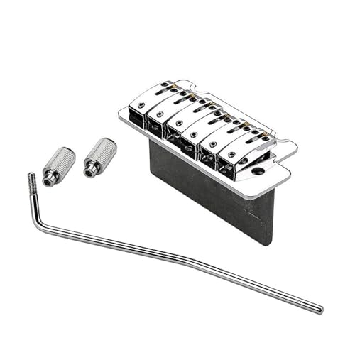 6 Saiten Gitarre Tremolo Brücke Gebogene Stahlsättel E-Gitarre Tremolo Brücke mit Stab E-Gitarre Teile