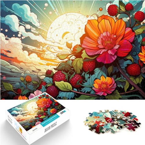 Puzzle Bunte Obstkunst für Erwachsene, 1000-teiliges Puzzle, Lernspiele, Holzpuzzle, jedes Teil ist einzigartig – anspruchsvolles, unterhaltsames Familienspiel, 1000 Teile (50 x 75 cm)