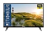 TELEFUNKEN XH32SN550S 32 Zoll Fernseher/Smart TV (HD Ready, HDR, Triple-Tuner) - Inkl. 6 Monate HD+ [2023], Schwarz