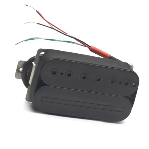 Gitarren-Tonabnehmer Humbucker Für E-Gitarre, 16,6 K, Verstellbare Doppelspule Mit 4-Leiter-Kabel/Spulenaufteilung, Schwarz