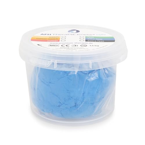 AFH TheraPIE Knete® Light | 1,5 kg | sehr fest = blau | Therapieknete, Knetmasse Handtherapie