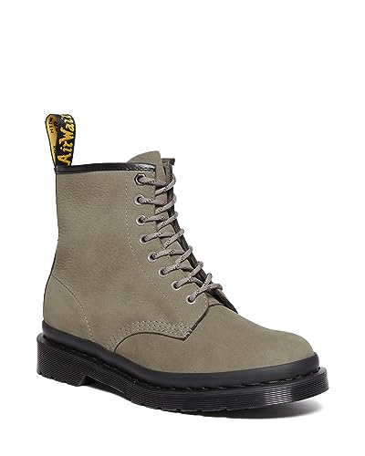 DR. MARTENS Unisex 8 Eye Boots, Nickel Grey Milled Nubuck Wp, 36 EU