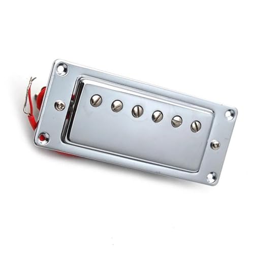 Chrom 6 Loch E-Gitarre Humbucker Open Pickup Gitarre Ersatzteile Single-Coil-Tonabnehmer (Color : Neck)