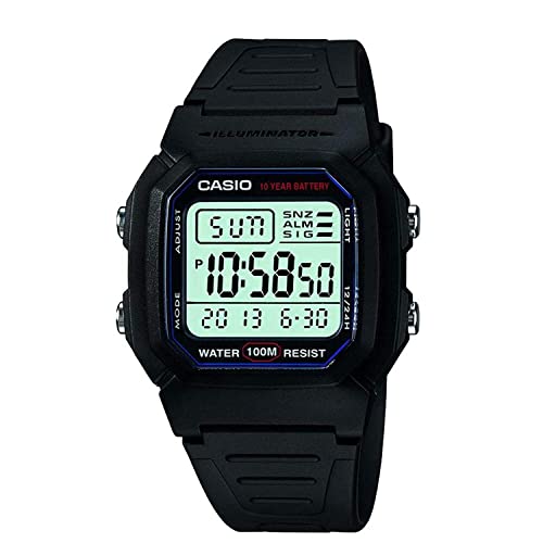 Casio W800H-1AVCF Klassische Digital-Sportuhr für Herren