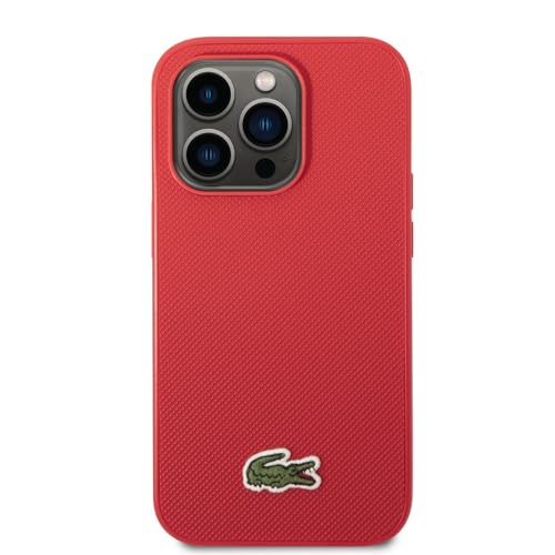 Lacoste LCHCP14XPVCR Hülle für iPhone 14 Pro Max 6.7" Rot hardcase Iconic Petit Pique