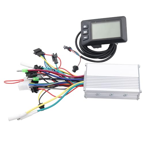 Kiudduy 350W Elektroroller-Steuerung für Bürstenlosen Motor 24V-36V + LCD-Display-Meter SM5+2 für Elektroroller-Ersatzteile und Zubehör