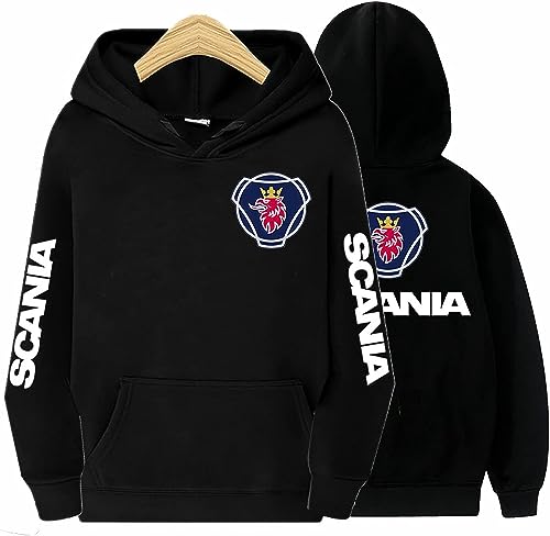 YILILK Hoodie Pullover für Männer für Scania Kapuzen-Sweatshirts Unisex Plain Pullover Casual Pull Over Hoody Tops -Geschenk