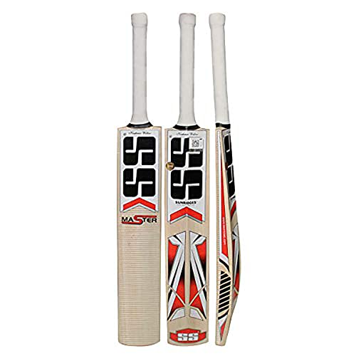 SS Men's Master Cricket Bat Cricketschläger, Beige, 5