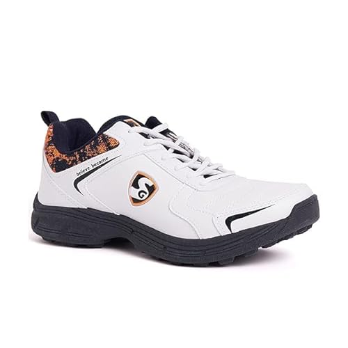 SG Herren Pro Kick Plattform, White, Navy &Orange, 42 EU