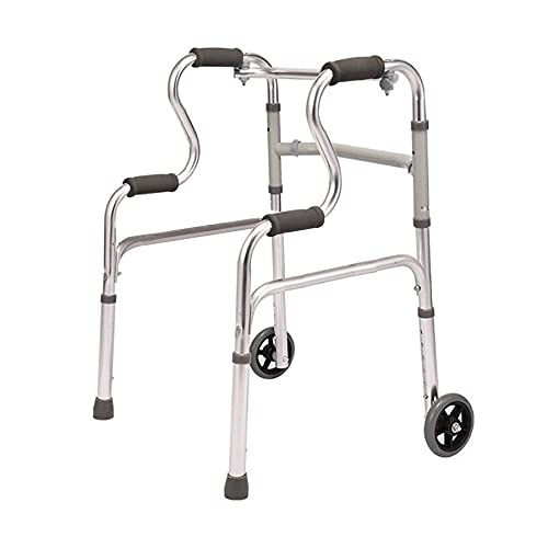 Rollator Lauflernhilfe Klappbar Lauflernhilfe Rehabilitation Hilfsgehhilfe Höhenverstellbar Ältere Gehhilfe Mobilitätshilfe Hohe Rollmobilität Gehhilfe für Senioren und Erwachsene Stern des Lichts