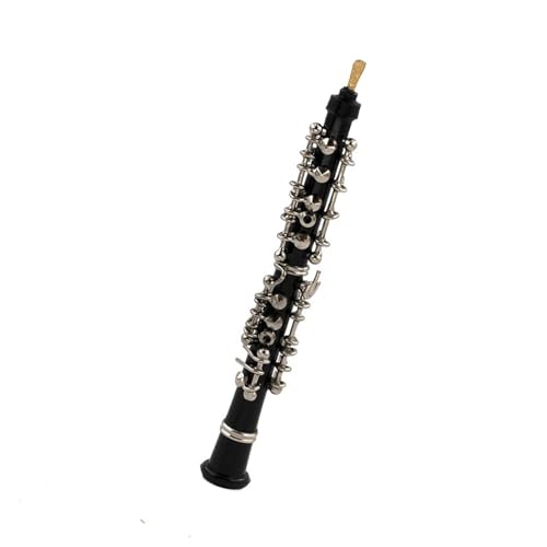 1 Stück Miniatur-Oboe-Modell Aus Legierung Mit Unterstützung Für Mini-Musikinstrument-Zubehör Musikinstrumente Miniatur (Size : 14cm)