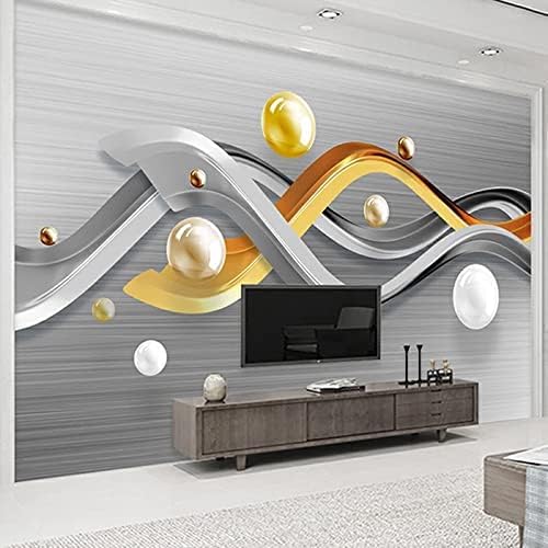 XLMING Geometrische Kugel Küche Esszimmer Arbeitszimmer Wohnzimmer TV Hintergrund Wand 3D Tapete-400cm×280cm