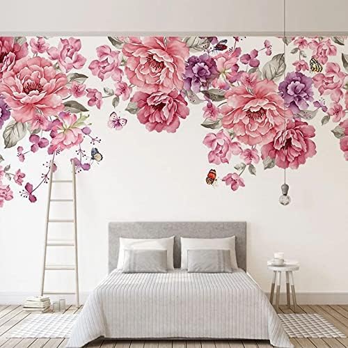 XLMING Rose Ölgemälde 3D Tapete Home Dekoration Wohnzimmer Sofa Schlafzimmer Tv Hintergrund Wand-400cm×280cm