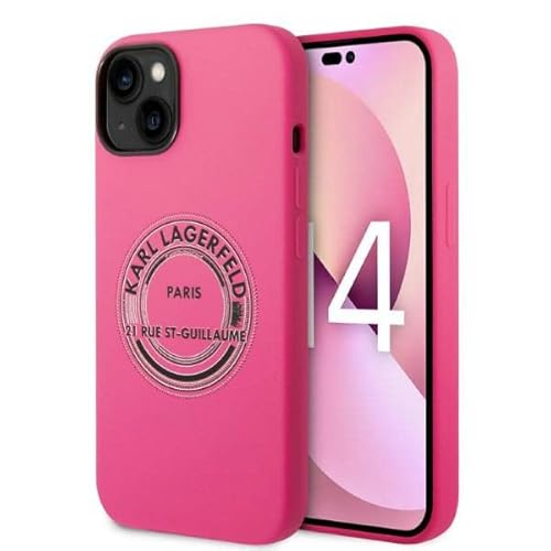 Karl Lagerfeld KLHCP14SSRSGRCF Hülle für iPhone 14 6,1" hardcase rosa/pink Silicone RSG