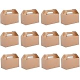 20 Stück Verpackung Karton Box, Kraftpapier Faltschachtel,Cupcake Box,Geschenkschachtel Papier,Geschenkboxen,Geeignet Für Geeignet Für Kuchen,Kekse,Pizza,Brathähnchen,Verpackungsboxen Zum