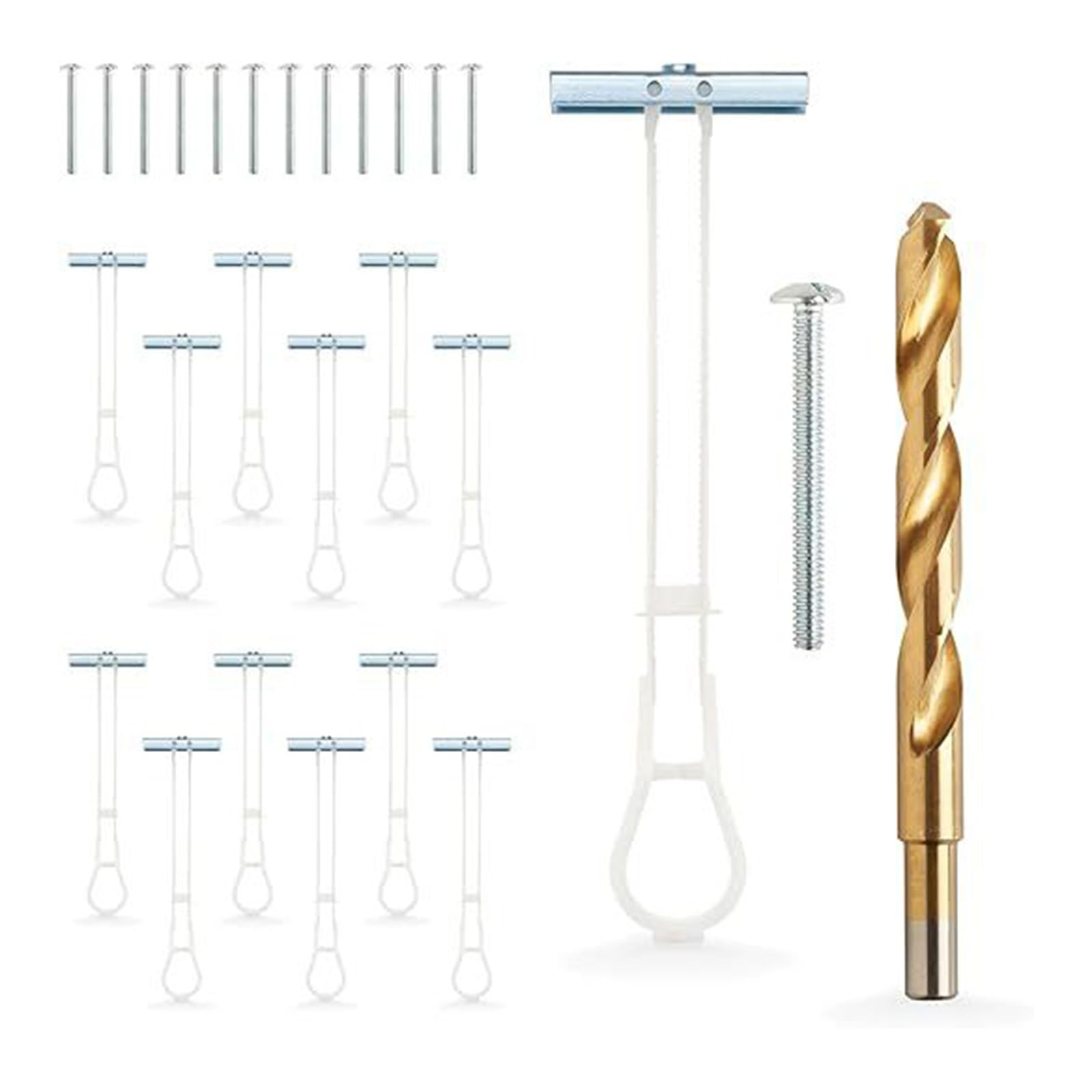 Hohlwanddübel für Trockenbauwände, robuste Knebelschrauben für Trockenbauwände, hält bis zu 500 kg, 1,27 cm Trockenbauwände zum Aufhängen