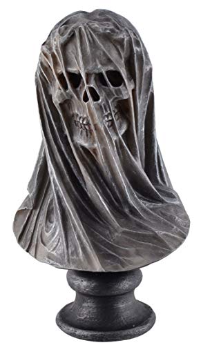 Vogler 766-7657 Totenkopfbüste Dark Veil Totenkopf Büste 25 cm Totenschädel Schädel Gothic