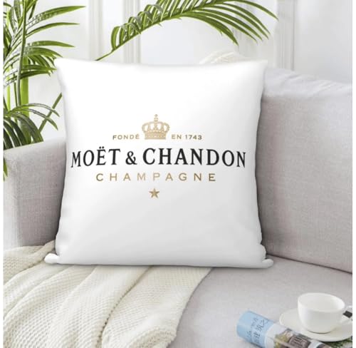 Welikekitchen für Moët & Chandon Ice Imperial Kissen Champagner Deko Kissen weiß