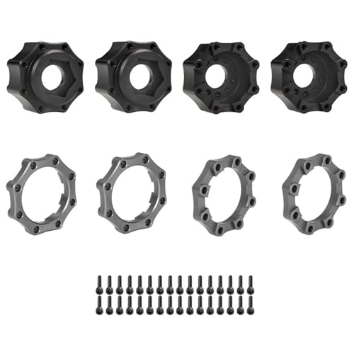 Langlebiger Erweiterter Radadapter Metall Sicherungsmutter Sechskant Adapter Set Montageteil Für Ferngesteuertes Auto Spielzeug Zubehör