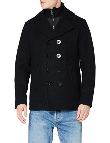 SCHOTT Herren Cyclone2 Peacoat Jacke, Blau (Dark Navy 46), X-Large