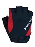 Roeckl Sports Fahrradhandschuh Basel, Performance Unisex Fingerhandschuh, Schwarz/Rot 9.0