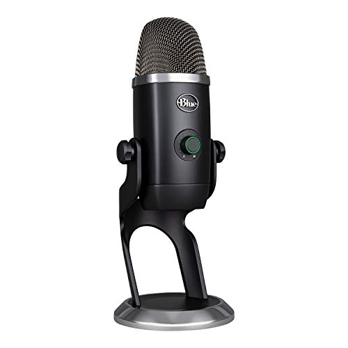 Blue Yeti X, Professionelles USB-Kondensatormikrofon mit hochauflösender Pegelanzeige, LED-Beleuchtung und Blue VO!CE Effekten für Gaming, Streaming und Podcasts auf PC/Mac - Blackout