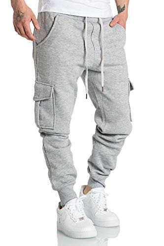 Amaci&Sons Herren Cargo Jogginghose Sporthose Sweatpants Jogger Trainingshose 2016 Hellgrau 3XL