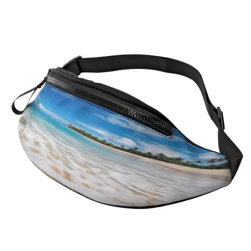 Bauchtasche für Angelsee, leichte Hüfttasche für Reisen und den täglichen Gebrauch, Clear Sky Wave Beach, Einheitsgröße