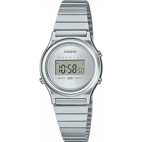 Casio Vintage LA700WE-7AEF Women's digital Watch with Steel Gray Background