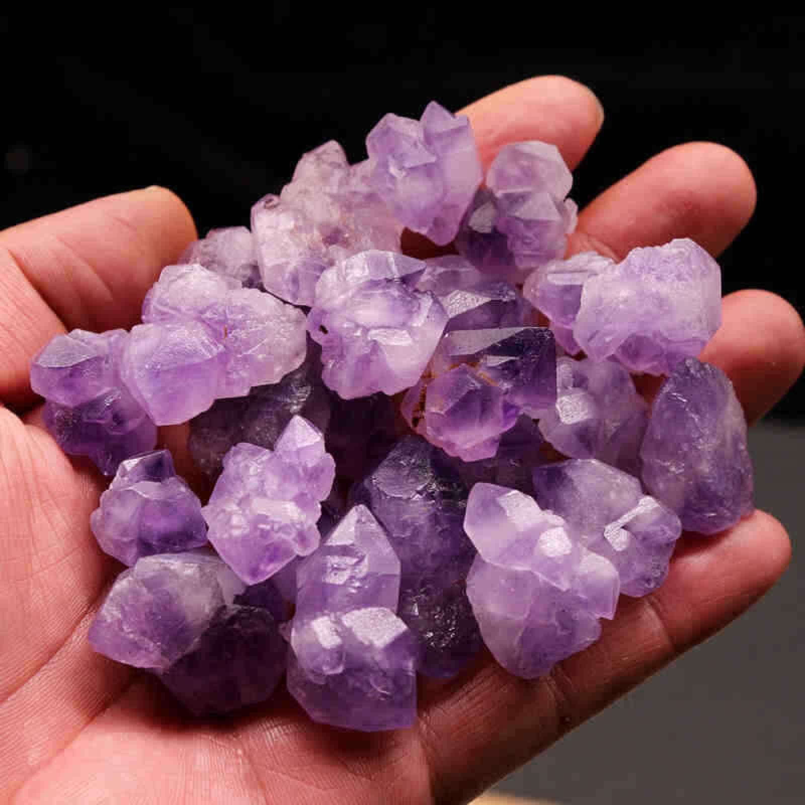 100 G Bulk Lot Natürliches Raues Lavendel-Amethyst-Cluster-Kies-Quarz-Kristall-Rohstein-Mineral,100g