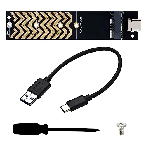 TypeC Zu M.2 Adapter M2-NGFF SSD Gehäuse Adapter M.2 M Key B+M/Keys Zu USB 3.2 TypeC Konverter Unterstützt SSD 2230-2280 Festplattenanschluss Computerzubehör M.2 NGFF Festplatte USB3.2 GEN-2 6 Gbit/s