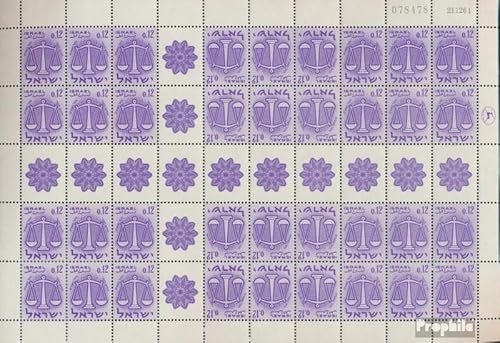 Prophila Collection Israel 230MHB Markenheftchenbogen postfrisch ** MNH 1961 Tierkreiszeichen (Briefmarken für Sammler) Astrologie/Sternzeichen