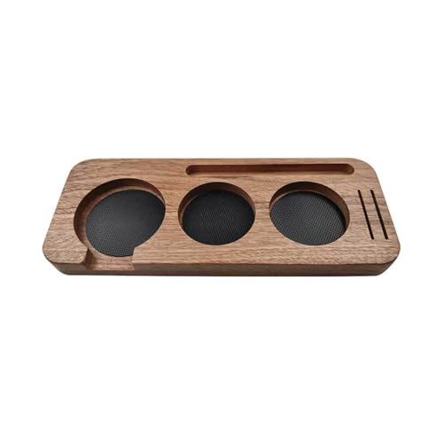 Espresso-Kaffee-Tamper-Matte aus Holz, 51/58 mm, Tampering-Halter, Kaffeezubehör, Kaffee-Unterstützung, Bodenablage