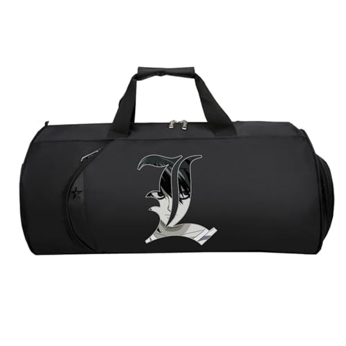 Death No. te Kleine Reisetasche Anime, Faltbare Reisetasche HandgepäCk, HandgepäCk Unisex G.ym Wochenendtasche Flugzeug(Black 9)