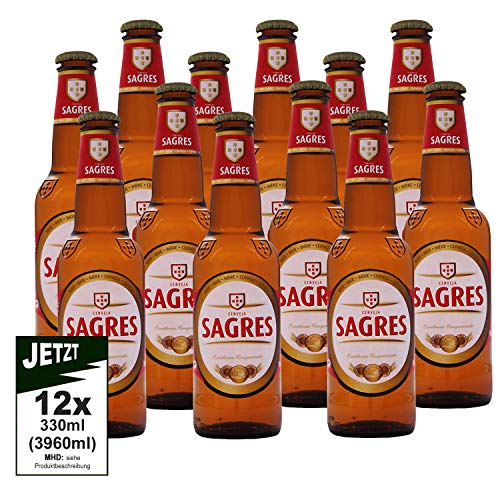 Sagres - Bier aus Portugal 0,33 l Flasche (1 x 0,33 l)