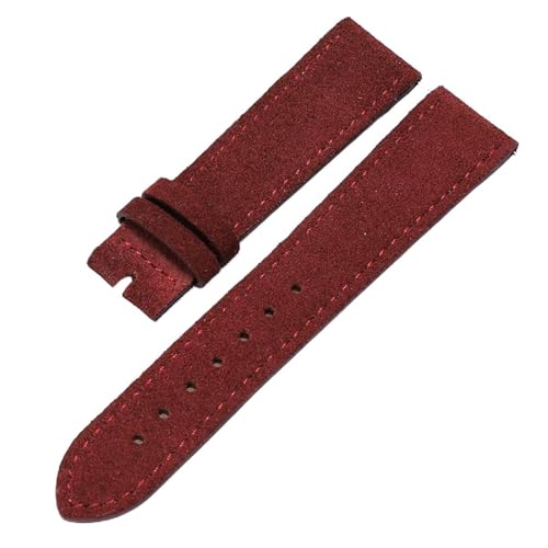 SpaRcz Armband aus echtem Leder und Wildleder, Dornschließe, Ersatzbänder, Zubehör, Armbänder, 17-20mm, Farbe 5, 17mm