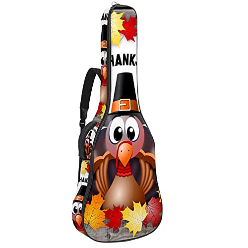 Gitarrentasche Schutz- und Transporttasche für akustische und klassische Gitarren wasserfest und gepolstert FROHES THANKSGIVING 108.9x42.9x11.9 cm