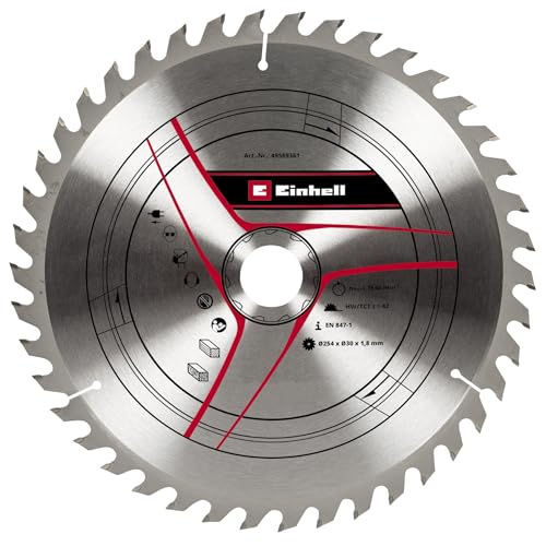 kwb by Einhell HM-Sägeblatt (Ø 254 x 30 mm, 42 Zähne, passend für Einhell Tischkreissäge TC-TS 2025/2 eco & Zug-Kapp-Gehrungssäge TC-SM 254 und TC-SM 2531/1 U)