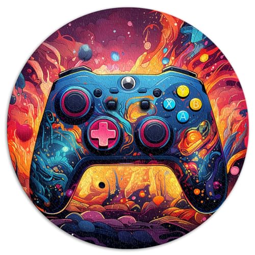 Puzzle Starry Night Gamepad Puzzle 1000 Teile 26,5x26,5 Zoll Lustige Puzzles ganze Familie und die