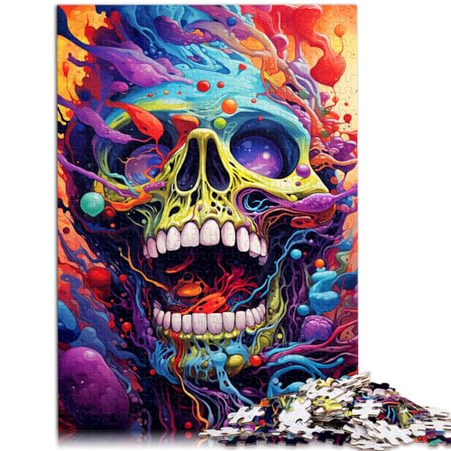 Puzzle für psychedelische, farbenfrohe Monster, 1000-teiliges Puzzle für Erwachsene, Holzpuzzle zum Stressabbau, schwierige Herausforderung, 1000 Teile (50 x 75 cm)