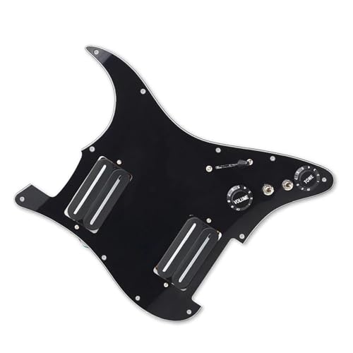 Standard-Pickguard-Tonabnehmer Professionelles HH-Coil Splitting E-Gitarren-Humbucker-geladenes vorverdrahtetes Schlagbrett (Color : 3/4)