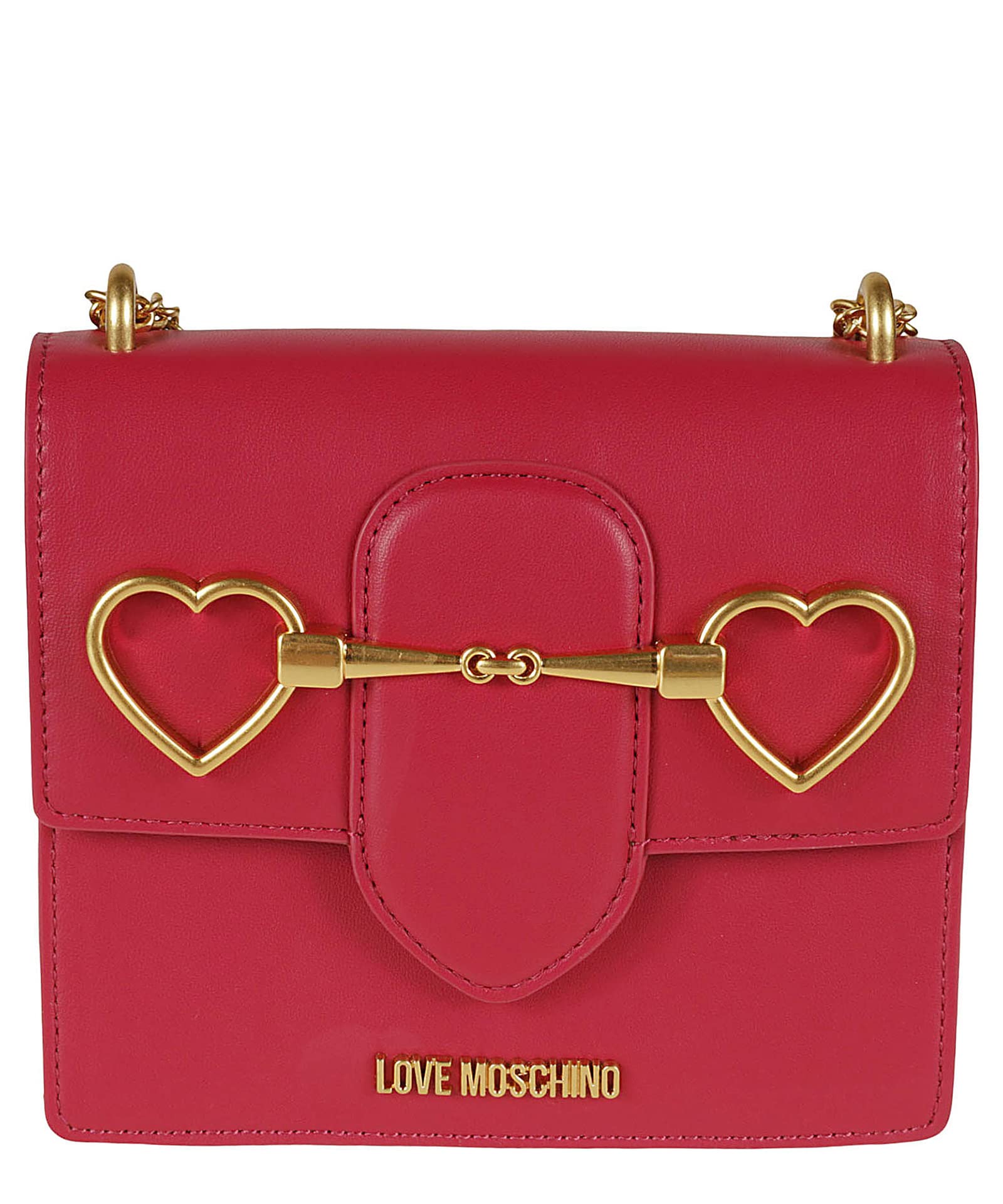 Love Moschino damen soft heart bit Schultertasche fuchsia