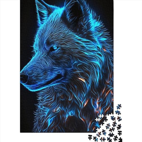 1000-teiliges Puzzle für Erwachsene Teenager, Fantasy Strange Wolf-Puzzle für Erwachsene und Teenager von Relax Puzzles Games – Denksport-Puzzle, 75 x 50 cm