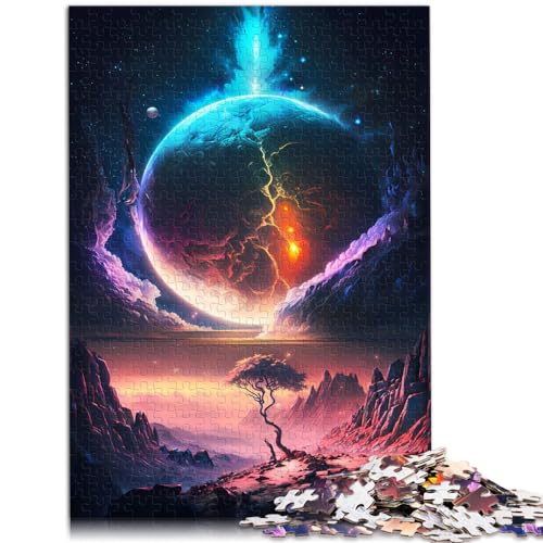 Puzzle für Puzzle Stellar Sunset Galaxy 1000 Teile Puzzle für Erwachsene Puzzles Holzpuzzle Familienspaß Puzzles 1000 Teile (50x75cm)