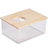 Aurgiarme Pet Habitat Décors Hamster Sand Badezimmer Rennmäuse Sand Badewanne Duschraum Käfig Ecktoilette für Käfigzubehör