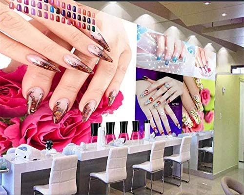 XLMING Schönheitssalon Nail Art Arbeitskleidung Küche Esszimmer Arbeitszimmer Wohnzimmer TV Hintergrund Wand 3D Tapete-250cm×170cm