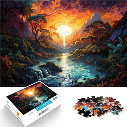 Puzzle als Geschenk, Farbe: Amazonas-Regenwald, 1000 Teile, Holzpuzzle, jedes Teil ist einzigartig – anspruchsvolles, unterhaltsames Spiel für die ganze Familie, 1000 Teile (50 x 75 cm)