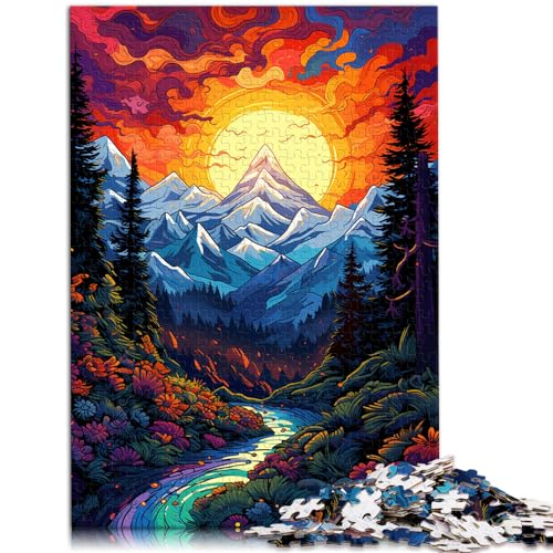 Puzzle für Puzzle Bunt die Bayerischen Alpen 1000 Teile Puzzle für Erwachsene Puzzle Geschenke Holzpuzzle Familienspaß Puzzle 1000 Teile (50x75cm)